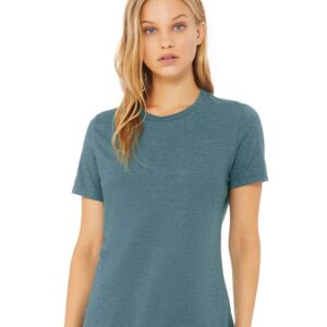 BELLA + CANVAS - Women’s Relaxed Fit Heather CVC Tee - 6400CVC