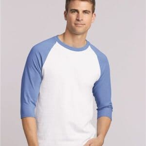 Gildan - Heavy Cotton™ Raglan Three-Quarter Sleeve T-Shirt - 5700