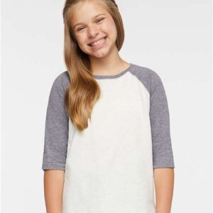 LAT - Youth Baseball Fine Jersey Three-Quarter Sleeve Tee