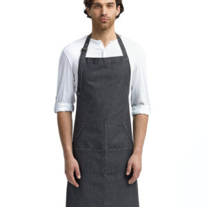 Artisan Collection by Reprime Unisex Jeans Stitch Denim Bib Apron