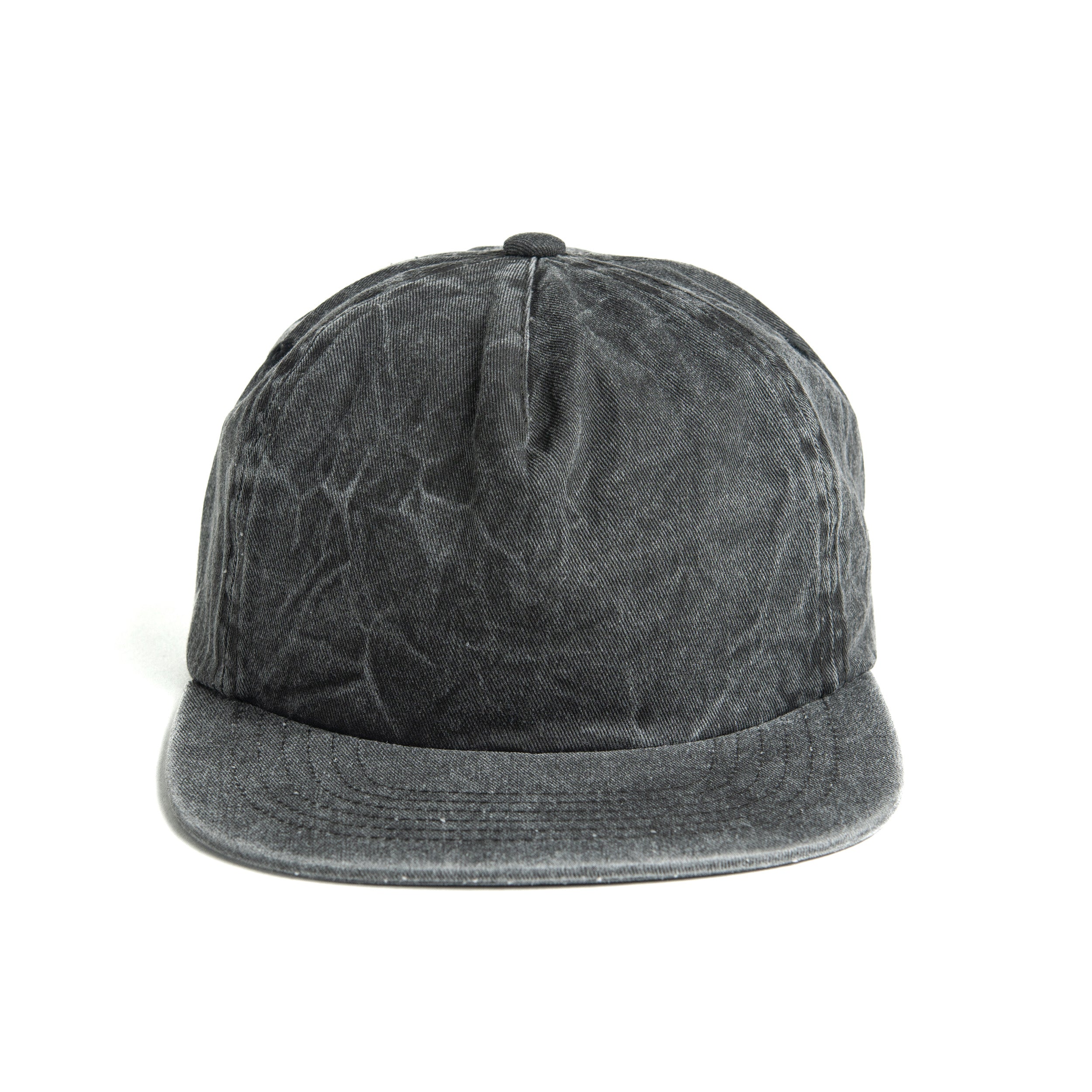 Atonal - Unstructured Strapback Hat - A101 - Washed Black